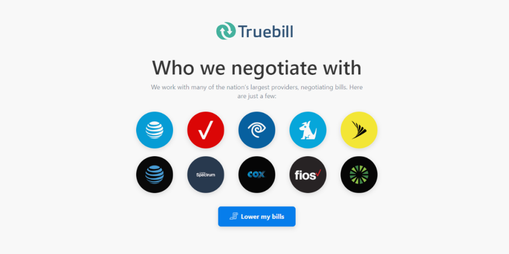 Lower your bills with Truebill