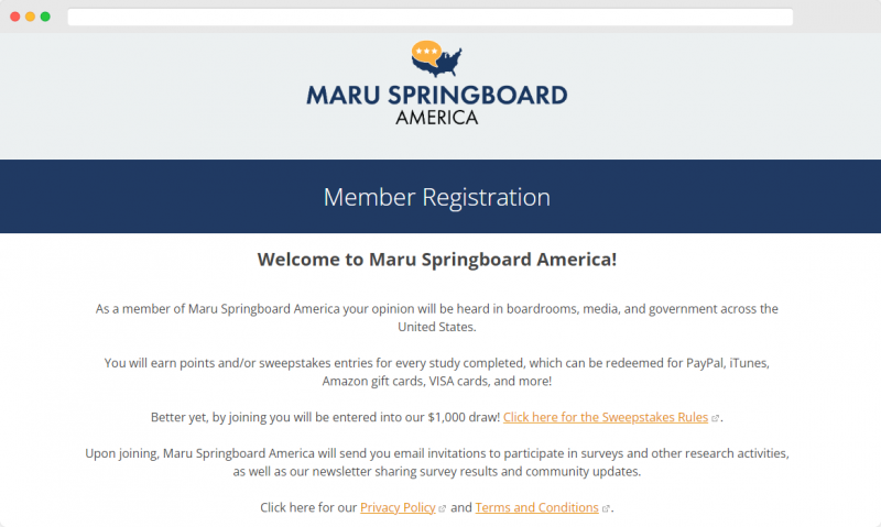 Springboard America Screenshot