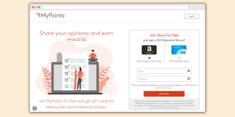 MyPoints Homepage