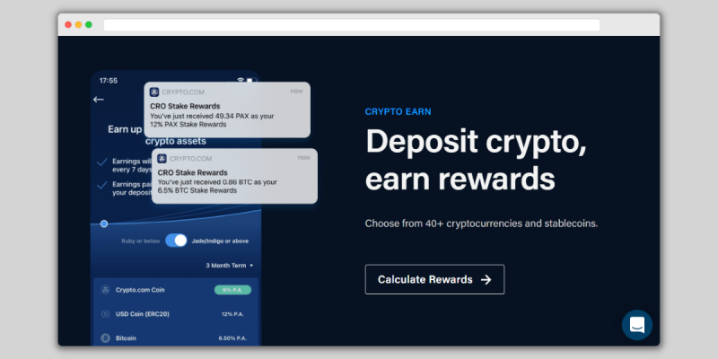 Crypto.com Earn Rewards