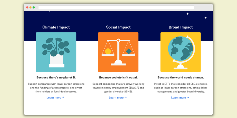 Betterment Socially Responsible Investing