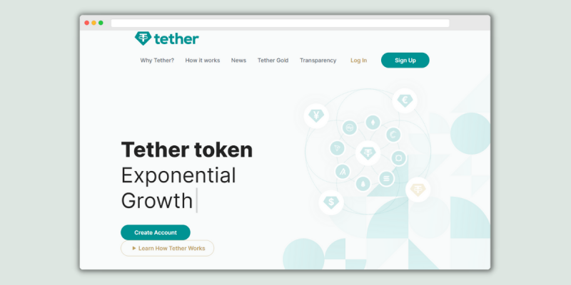 Tether Homepage
