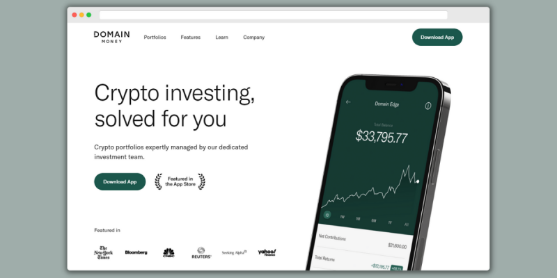 Domain Money Homepage Screenshot