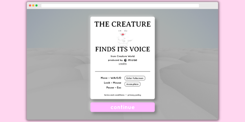 Creature World Homepage