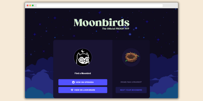 Moonbirds Homepage