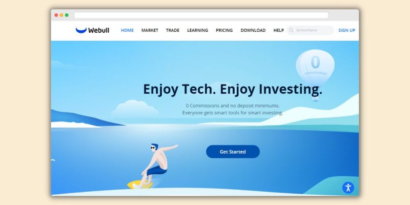 Webull Homepage