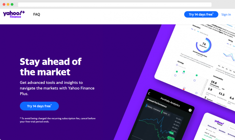 Yahoo Finance! Plus