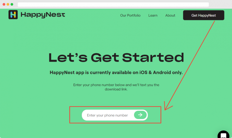 HappyNest Sign Up