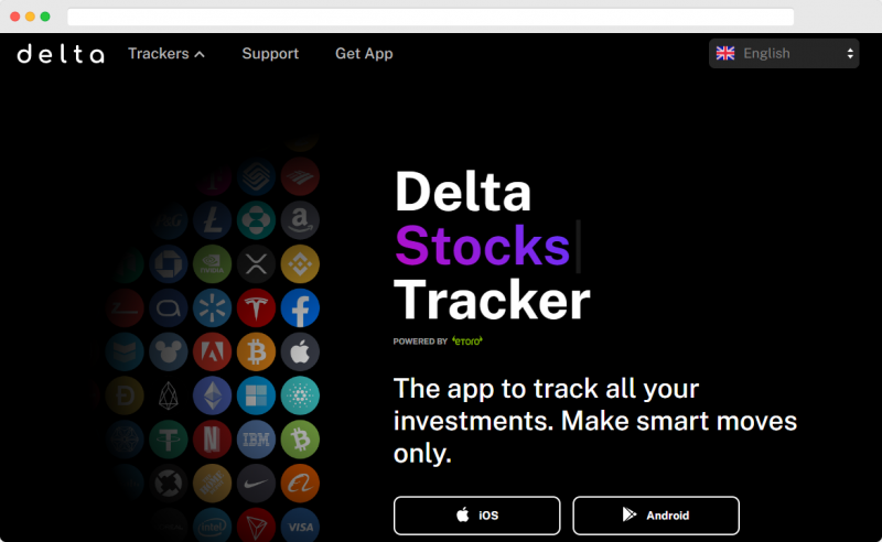 Delta Crypto Tracker Screenshot
