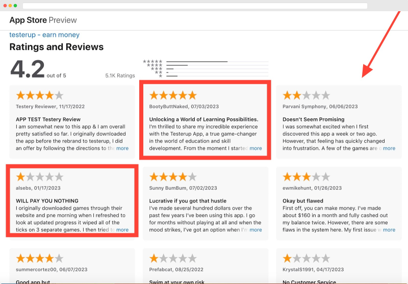 Testerup Reviews Apple Store